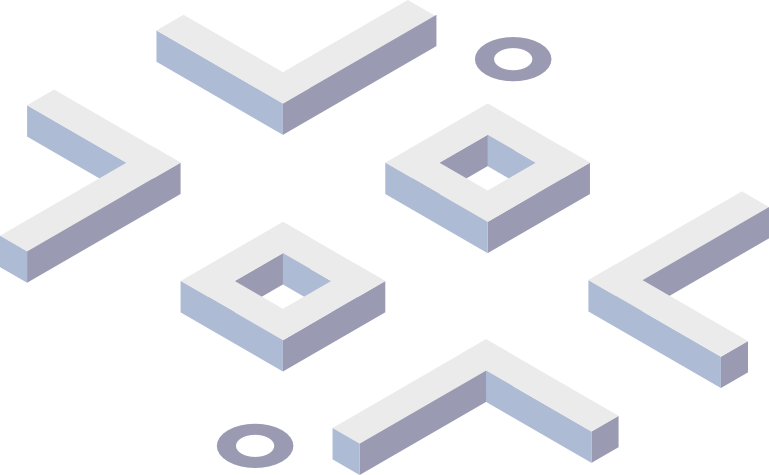 Isometric directional line through a crossroads